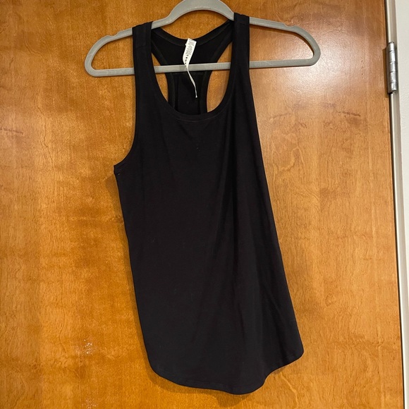 Lululemon Black Pima Cotton Lycra Racerback Tank Top Women’s Si… - Picture 5 of 9